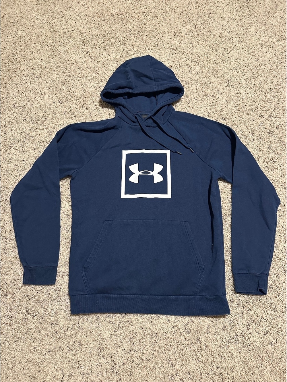 Under Armour Men's Navy Blue Hoodie Sweatshirt Medium